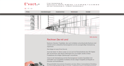 Desktop Screenshot of exact-kostenplanung.ch