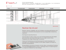 Tablet Screenshot of exact-kostenplanung.ch